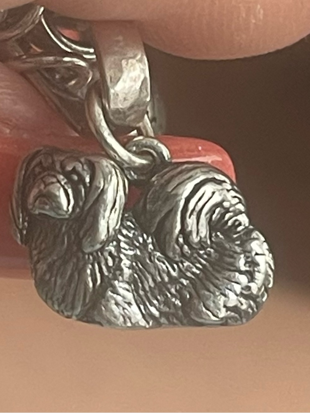James Avery pekingese dog, Sterling, silver charm from the 1980s. Rare!